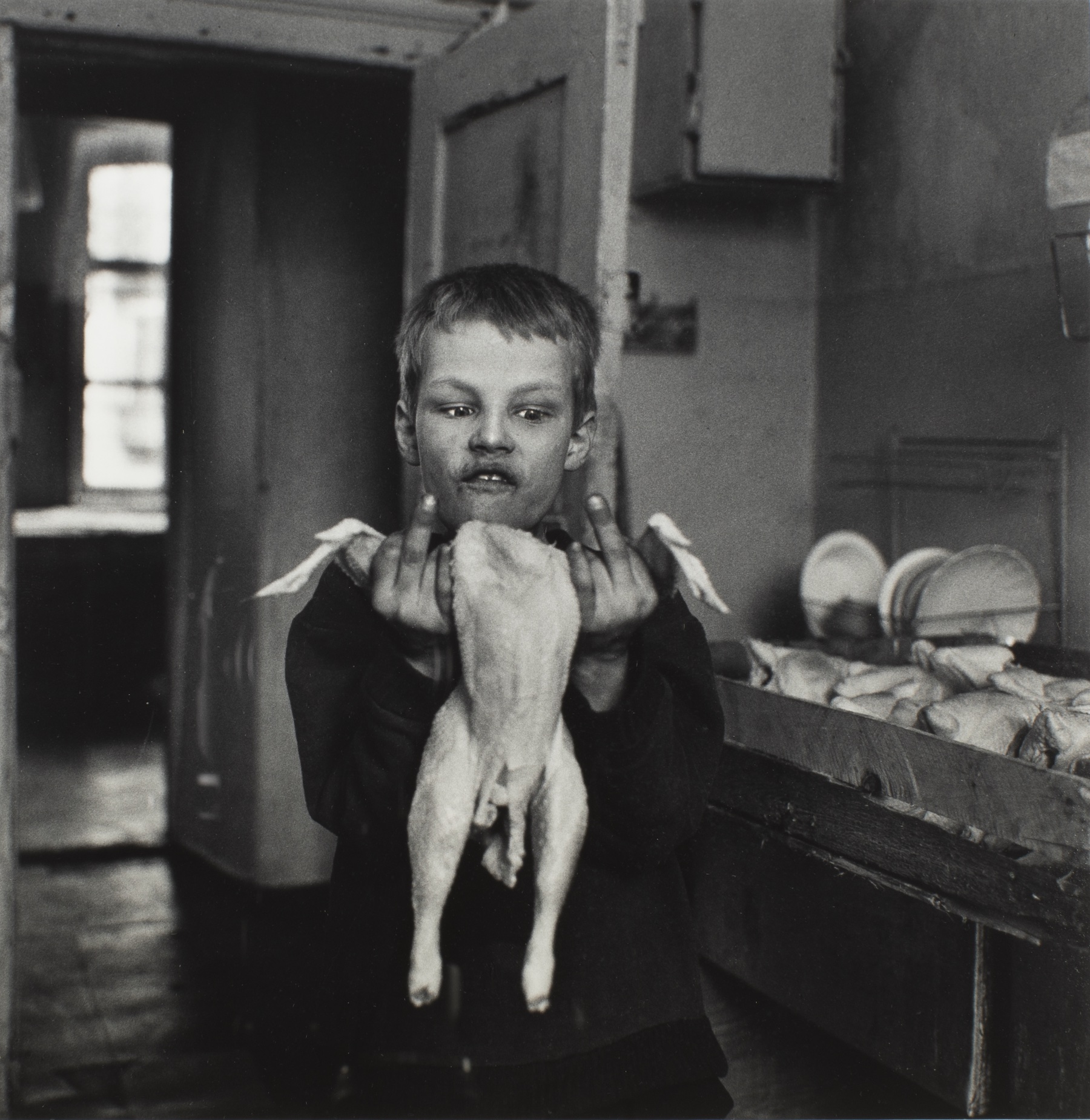 At Sinaya Vorona Street Children's Shelter, St. Petersburg, April 1994